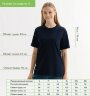Футболка унисекс KRIS, 100% хлопок, 150 гр., темно-синяя, размер XL