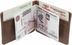 Зажим для купюр Apache, коричневый (какао)