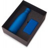 Подарочный набор с термобутылкой и повербанком С1, 5000 mAh, синий