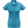 Рубашка поло женская BNC ID.001, бирюзовая, размер XS