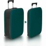 Чемодан складной Rollink Vega II 55x35x20 см, 2 колеса, сине-зеленый