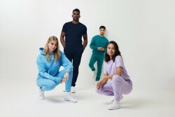 Свитшот Iqoniq Kruger из переработанного хлопка, свободный крой, унисекс, 340 г/м2, темно-синий, размер XL