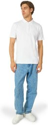 Поло мужское с эластаном US Basic Chicago, 200 гр пике, белый, 4XL (62)