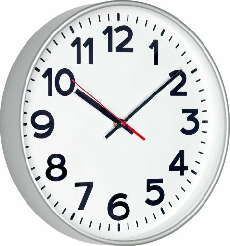 Часы настенные ChronoTop, серебристые