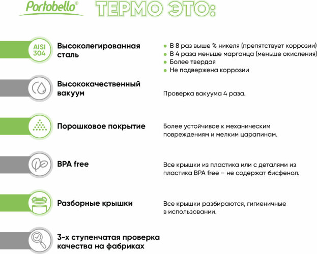 Термокружка вакуумная с керамическим покрытием Arctic, белый/серый