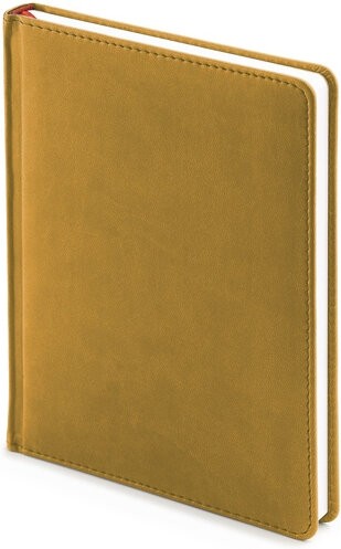 Ежедневник недатированный А6+ Альт Velvet, горчичный