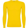  Футболка Roly Prime мужская с длинным рукавом, желтый, размер 3XS-2XS (40-42)
