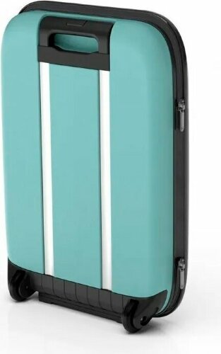 Чемодан складной Rollink Vega II 55x35x20 см, 2 колеса, бирюзовый