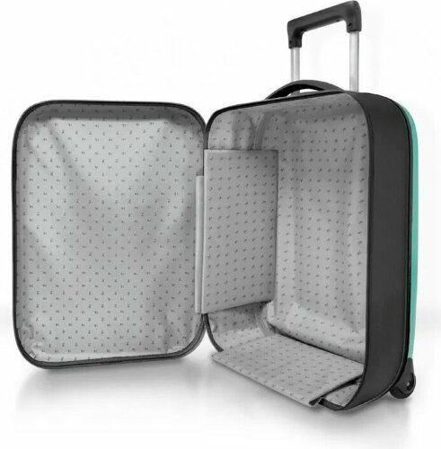 Чемодан складной Rollink Vega II 55x35x20 см, 2 колеса, бирюзовый