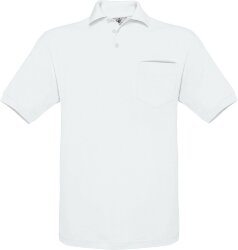 Поло B&amp;C Safran Pocket, белый, L