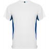 Спортивная футболка Roly Tokyo мужская, белый/королевский синий, размер M (48)