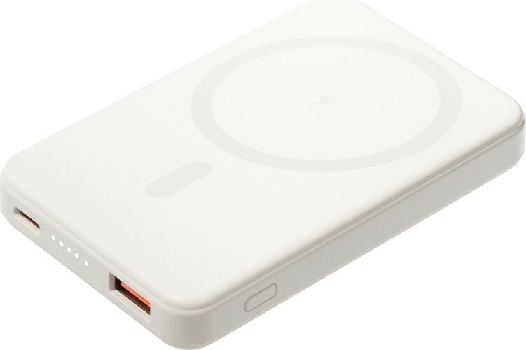 Внешний аккумулятор Largo PD 5000mAh с функцией беспроводной зарядки 15W, белый