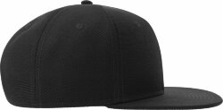 Бейсболка "SNAP BACK-S", 6 клиньев, пластиковая застёжка, черный, универсальный