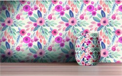 Термобокал Asobu IMPERIAL WINE 270 мл, цветы