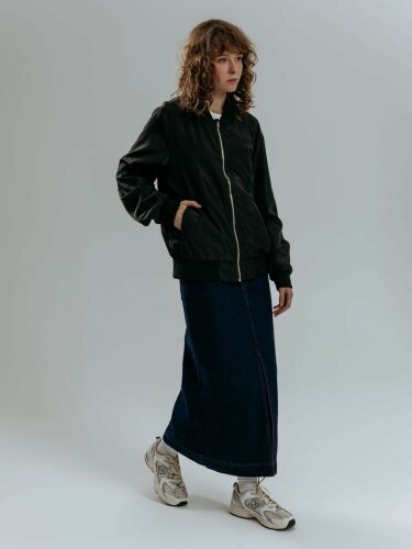 Бомбер Wigton, черный, 3XL