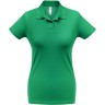 Рубашка поло женская BNC ID.001, зеленая, размер XS