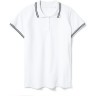 Рубашка поло женская Unit Virma Stripes Lady, белая, размер S