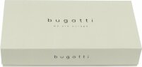 Ключница BUGATTI Nobile, чёрная, воловья кожа/полиэстер, 11,5х1,5х7 см