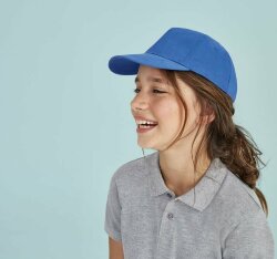 Бейсболка детская Sol&#039;s Sunny Kids белая