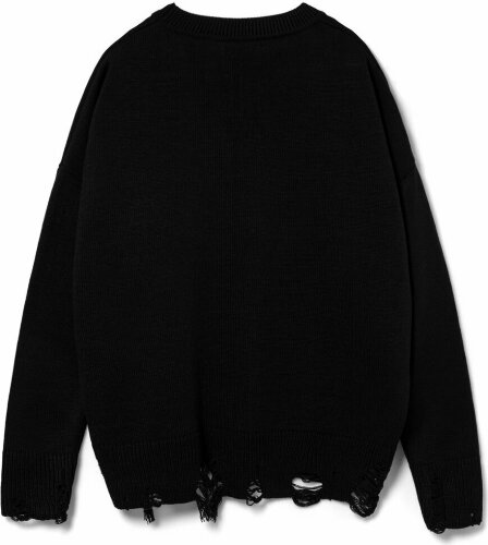 Джемпер оверсайз унисекс teplo Grunge в сумке, черный, размер L/XL