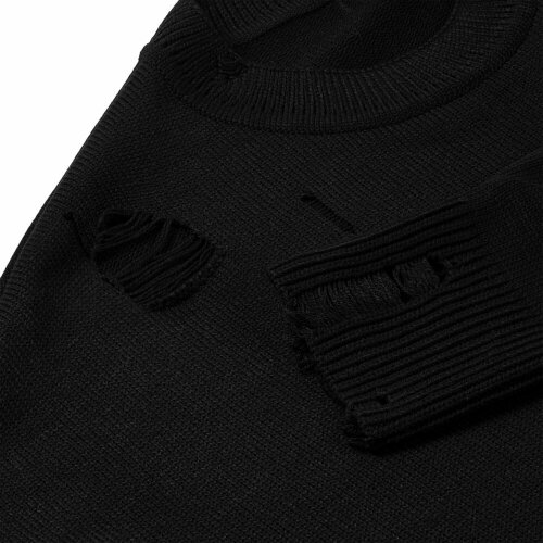 Джемпер оверсайз унисекс teplo Grunge в сумке, черный, размер L/XL