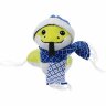 Мягкая игрушка Baby Snake Left, в синем шарфике и шапочке