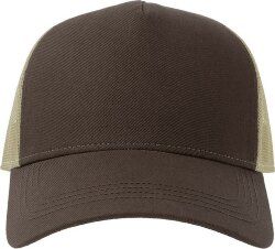 Бейсболка RAPPER COTTON-S, 5 клиньев, пластиковая застёжка, 280, коричневый, универсальный