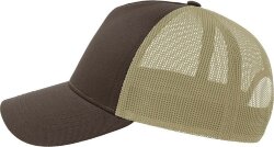 Бейсболка RAPPER COTTON-S, 5 клиньев, пластиковая застёжка, 280, коричневый, универсальный