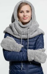 Варежки Molti Flocky, серые