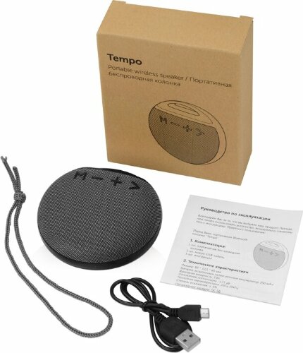 Портативная колонка Tempo, черный
