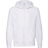 Толстовка без начеса LIGHTWEIGHT HOODED SWEAT JACKET 240, белый, S