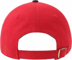 Бейсболка LIBERTY SANDWICH-S 270 из органического хлопка,6 клиньев, сэндвич, металлическая застежка, розовый, белый