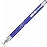  Алюминиевая шариковая кнопочная ручка Moneta, синие чернила, синий