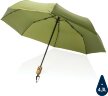 Автоматический зонт Impact из RPET AWARE™ с бамбуковой рукояткой, d94 см