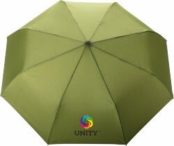 Автоматический зонт Impact из RPET AWARE™ с бамбуковой рукояткой, d94 см