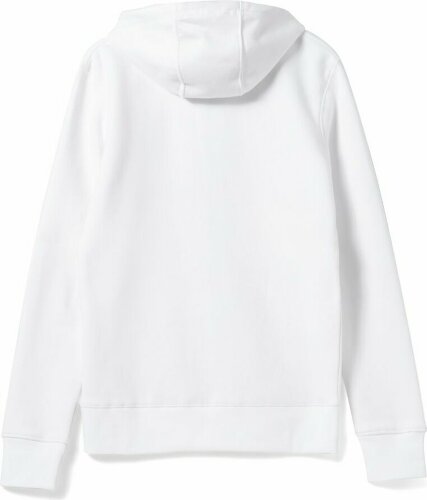 Толстовка на молнии с капюшоном унисекс King, белая, 3XL