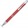  Алюминиевая шариковая кнопочная ручка Moneta, синие чернила, красный