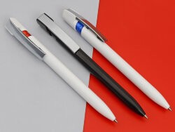 Ручка шариковая UMA SKY M, белый/синий