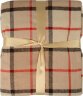 Плед акриловый в клетку Tartan, бежевый