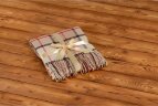 Плед акриловый в клетку Tartan, бежевый