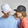 Бейсболка GEAR-S, 5 клиньев, застёжка на липучке, белый, универсальный