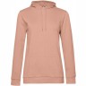 Толстовка с капюшоном женская Hoodie, бежевая (nude), XS