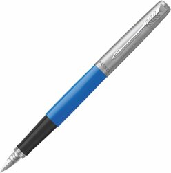 Перьевая ручка Parker Jotter, цвет ORIGINALS BLUE CT, цвет чернил синий/черный, толщина линии M, В БЛИСТЕРЕ