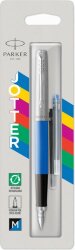 Перьевая ручка Parker Jotter, цвет ORIGINALS BLUE CT, цвет чернил синий/черный, толщина линии M, В БЛИСТЕРЕ