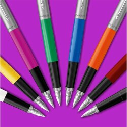 Перьевая ручка Parker Jotter, цвет ORIGINALS BLUE CT, цвет чернил синий/черный, толщина линии M, В БЛИСТЕРЕ