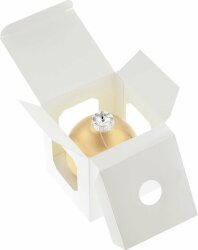 Елочный шар Finery Matt, 8 см, матовый золотистый