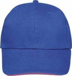 Бейсболка Sol's Buffalo, ярко-синяя royal с неоново-розовым