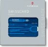 Швейцарская карточка Victorinox SwissCard Classic, 10 функций, полупрозрачная синяя