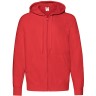 Толстовка без начеса LIGHTWEIGHT HOODED SWEAT JACKET 240, красный, S