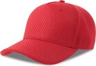 Бейсболка GEAR-S, 5 клиньев, застёжка на липучке, красный, универсальный